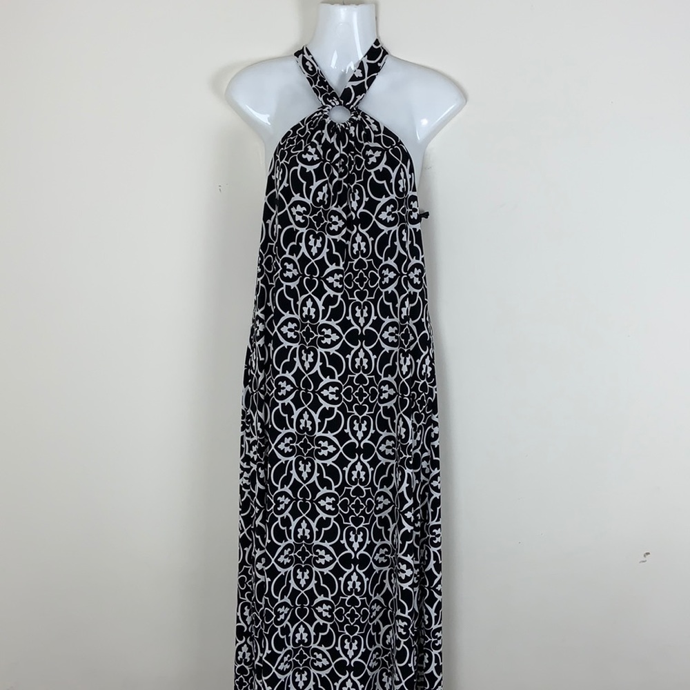 White House Black Market Halter Maxi Dress Size M